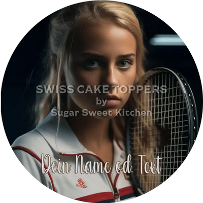 Foto-Tortenaufleger mit Text