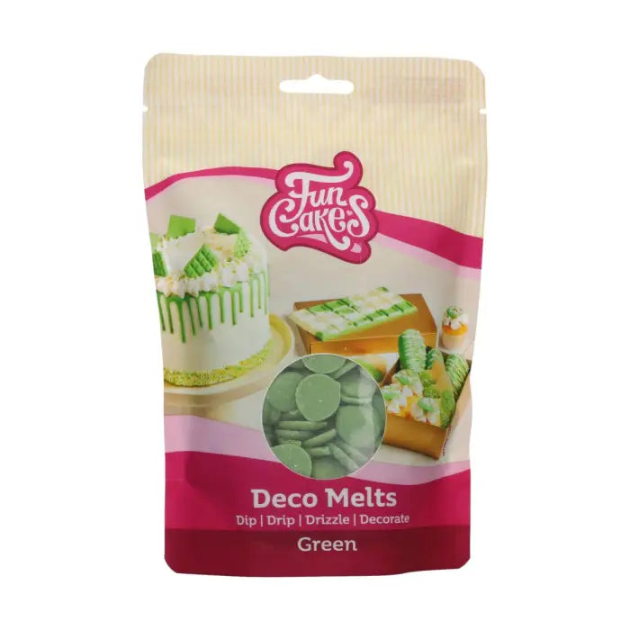 FunCakes Deco Melts Grün / 250g - Schokolade Sugar Sweet Kitchen