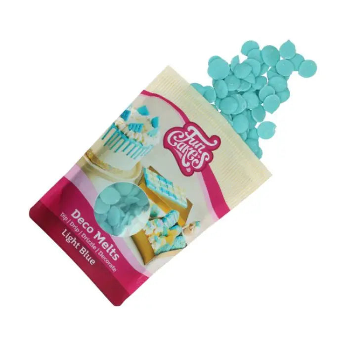 FunCakes Deco Melts Hellblau / 250g - Schokolade Sugar Sweet Kitchen