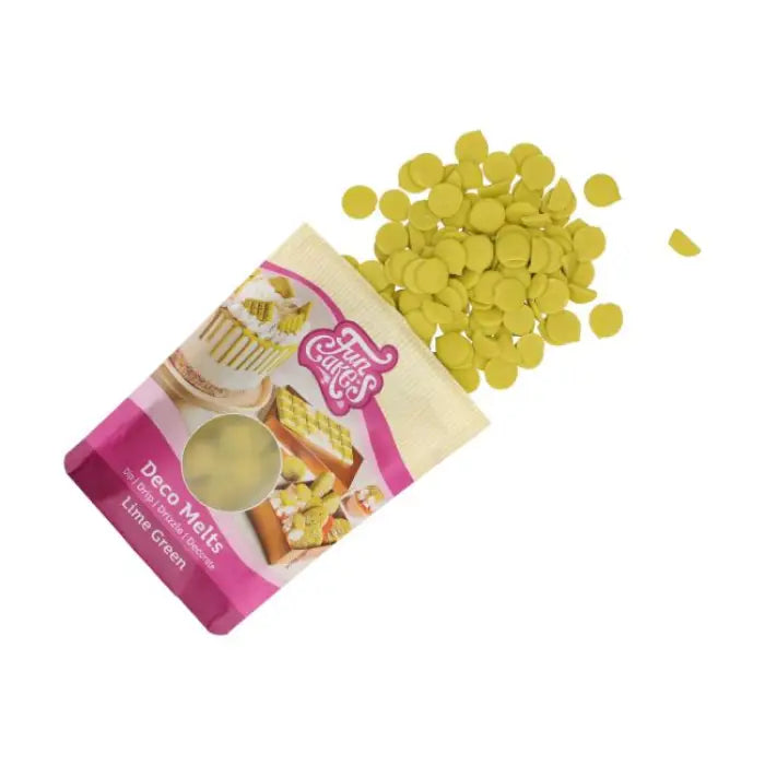 FunCakes Deco Melts Lime / 250g - Schokolade Sugar Sweet Kitchen