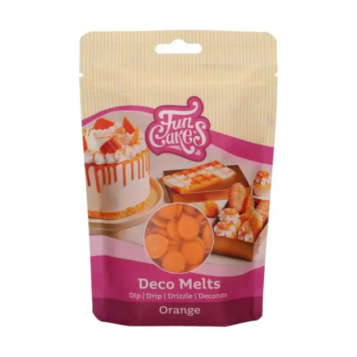 FunCakes Deco Melts Orange / 250g - Schokolade Sugar Sweet Kitchen