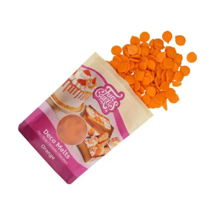 FunCakes Deco Melts Orange / 250g - Schokolade Sugar Sweet Kitchen