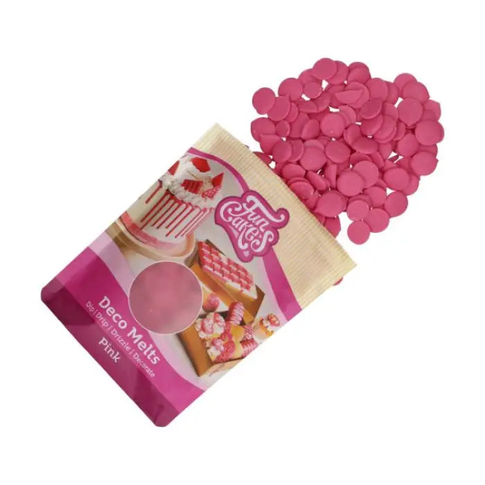 FunCakes Deco Melts Rosa / 250g - Schokolade Sugar Sweet Kitchen