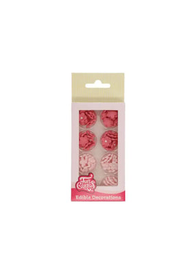 FunCakes Zuckerblüten-Set, rosa / 64Stk.