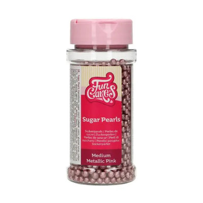 FunCakes Zuckerperlen medium Metallic Pink /80g