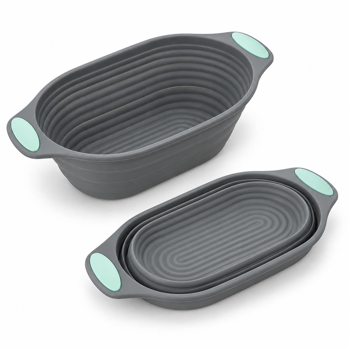 Gärkörbchen Silikon & Brotbackform – oval und faltbar - Brotbacken Sugar Sweet Kitchen
