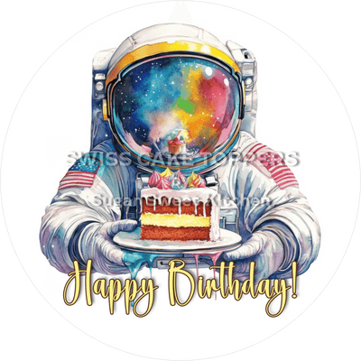 Galaktischer Tortenaufleger Space1 - personalisierbar