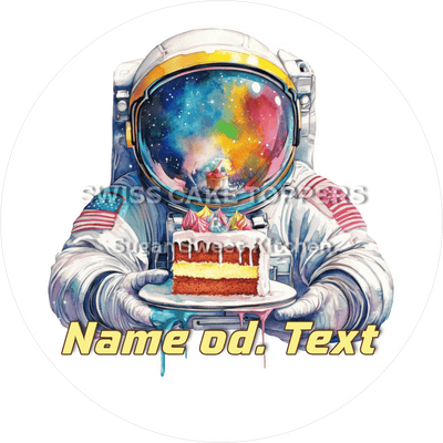 Galaktischer Tortenaufleger Space1 - personalisiert