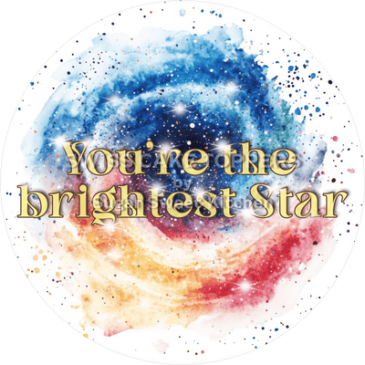 Galaktischer Tortenaufleger Space4 - personalisierbar