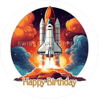 Galaktischer Tortenaufleger Space6 - personalisierbar