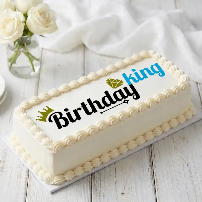 Cake Aufleger Geburtstag König 01 – essbar & exklusiv - Fondant- Torten- Cupcakeaufleger Sugar Sweet Kitchen