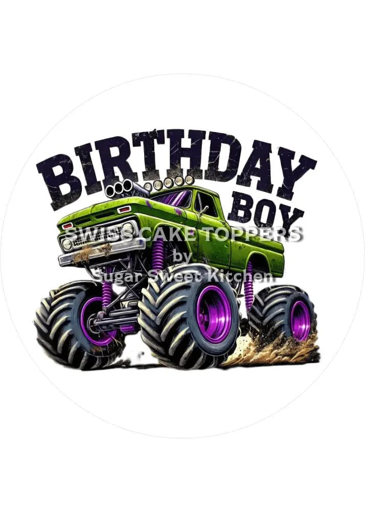 Geburtstags-Tortenaufleger Auto2 - personalisierbar - Fondant- Torten- & Cupcakeaufleger Sugar Sweet Kitchen