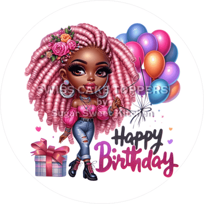 Geburtstags-Tortenaufleger für Queens & Girls2 - personalisierbar