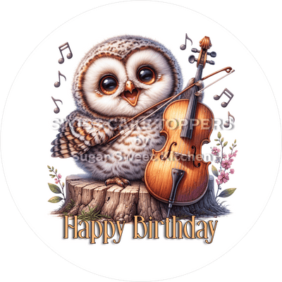 Geburtstags-Tortenaufleger Musik19 - personalisierbar