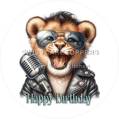 Geburtstags-Tortenaufleger Musik21 - personalisierbar