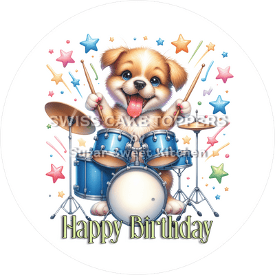 Geburtstags-Tortenaufleger Musik25 - personalisierbar