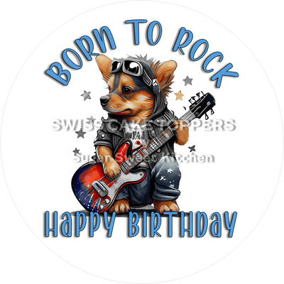 Geburtstags-Tortenaufleger Musik7 - personalisierbar