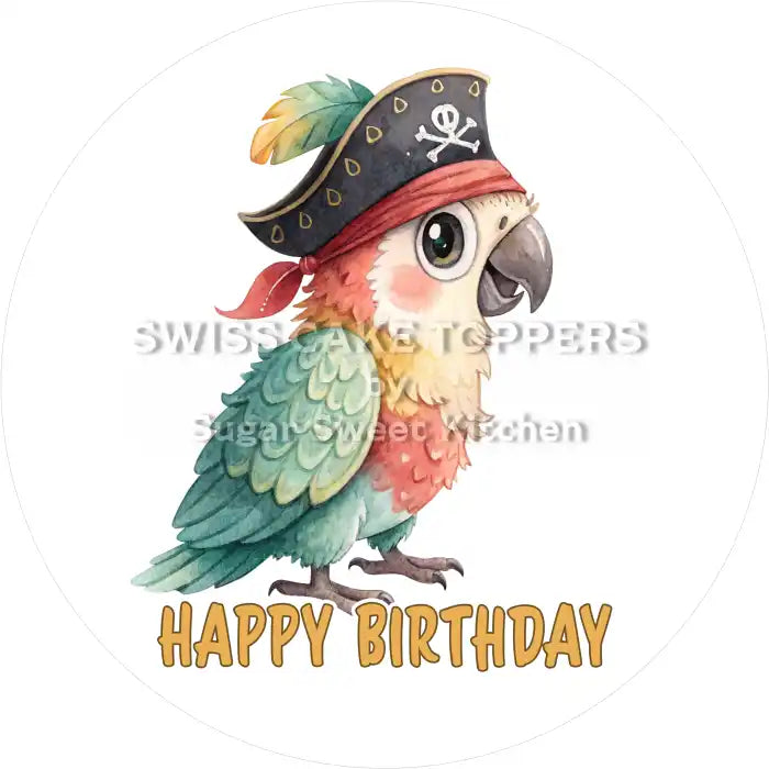 Tortenaufleger Geburtstag Pirat 13 - essbar & personalisierbar - Fondant- Torten- Cupcakeaufleger Sugar Sweet Kitchen