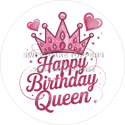 Geburtstags-Tortenaufleger Queen1 - personalisierbar
