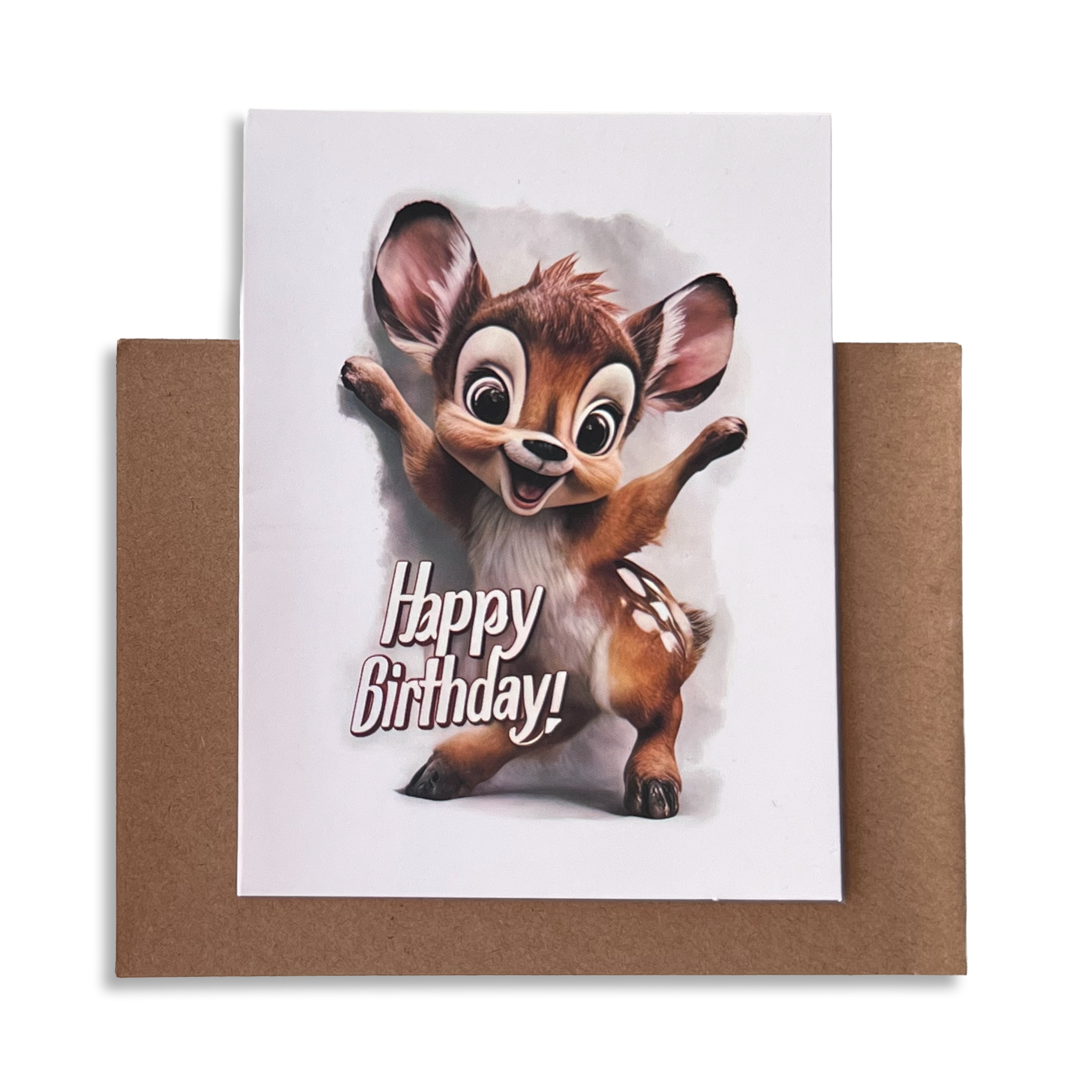 Geburtstagskarte Bambi mit Umschlag 02 | 1 Stk. - Karten Sugar Sweet Kitchen