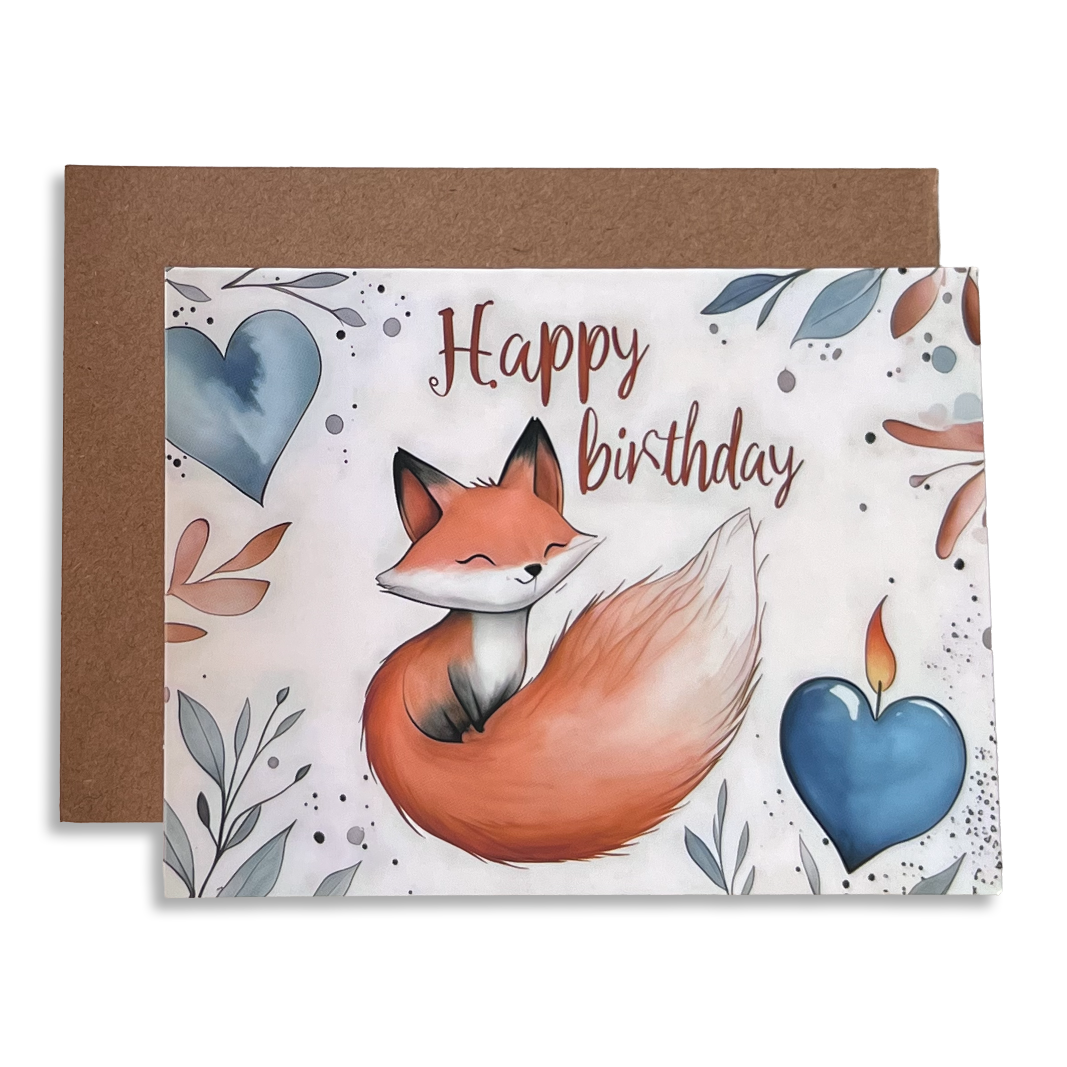 Geburtstagskarte Fuchs mit Umschlag 02 | 1 Stk. - Karten Sugar Sweet Kitchen