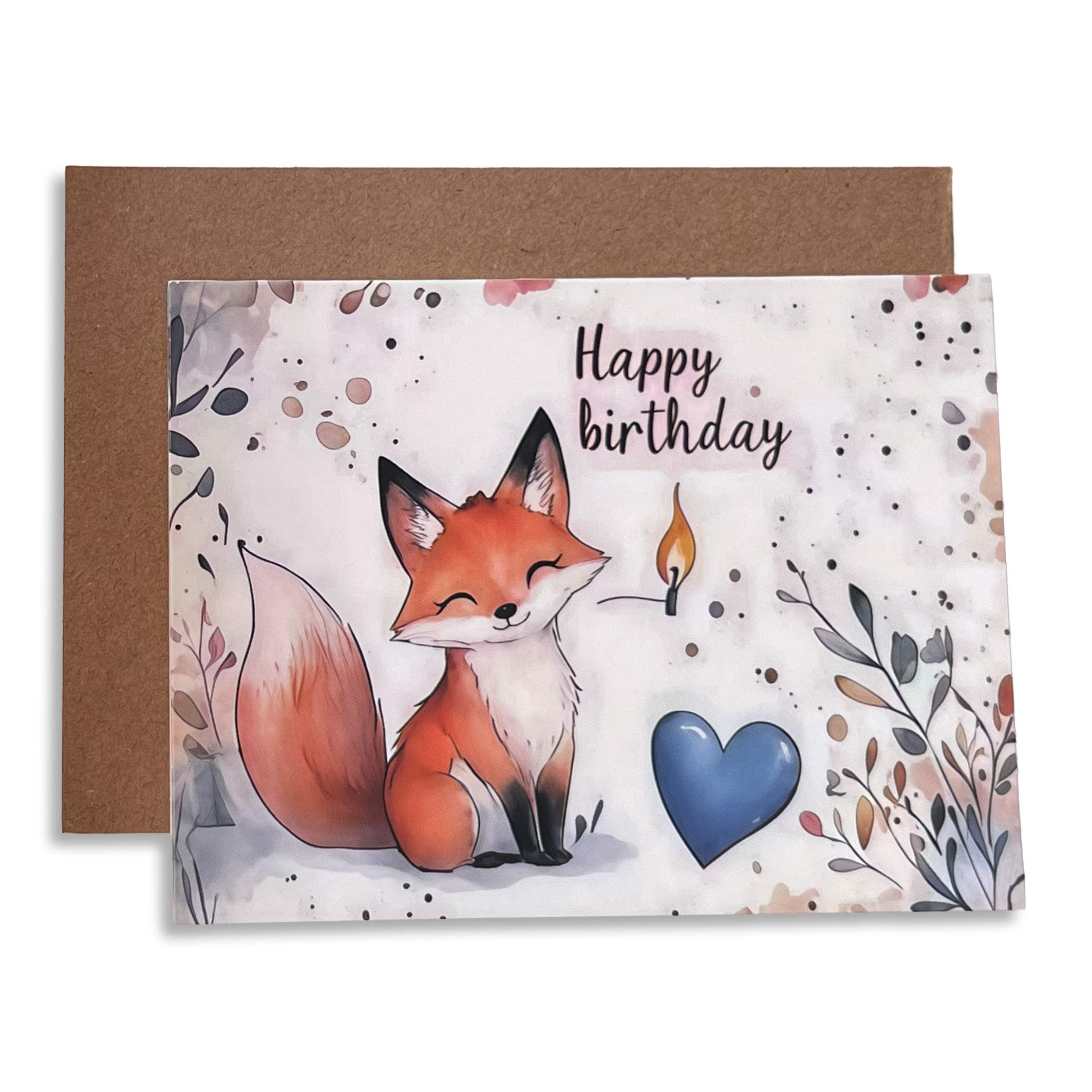 Geburtstagskarte Fuchs mit Umschlag 03 | 1 Stk. - Karten Sugar Sweet Kitchen