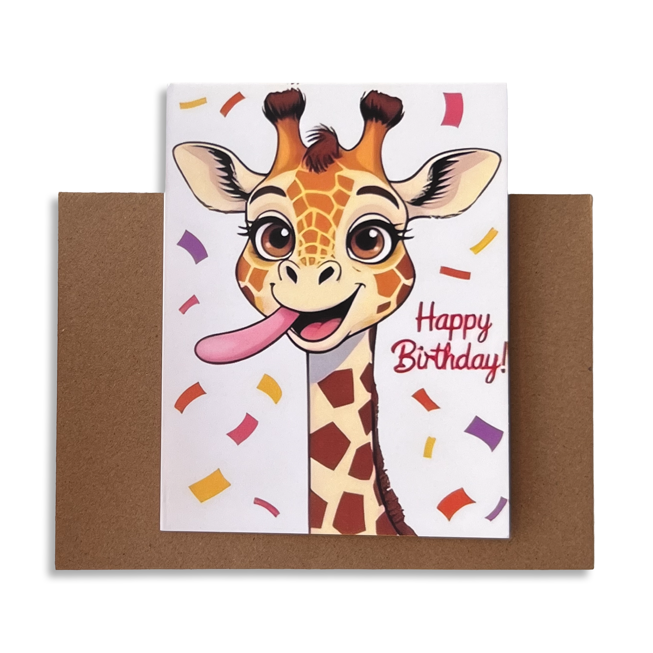 Geburtstagskarte Giraffe mit Umschlag 03 | 1 Stk. - Karten Sugar Sweet Kitchen