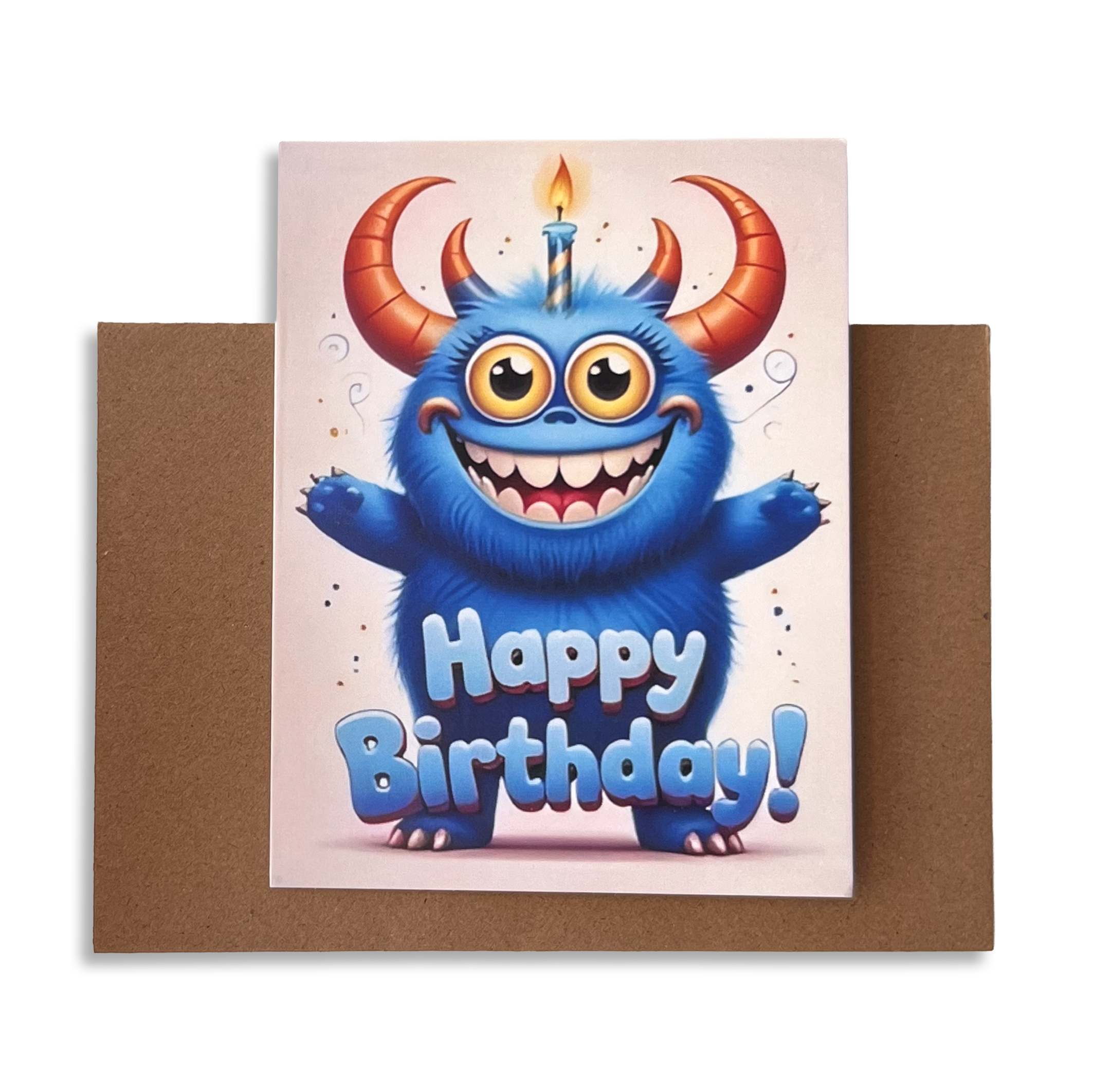 Geburtstagskarte Monster mit Umschlag 04 | 1 Stk. - Karten Sugar Sweet Kitchen