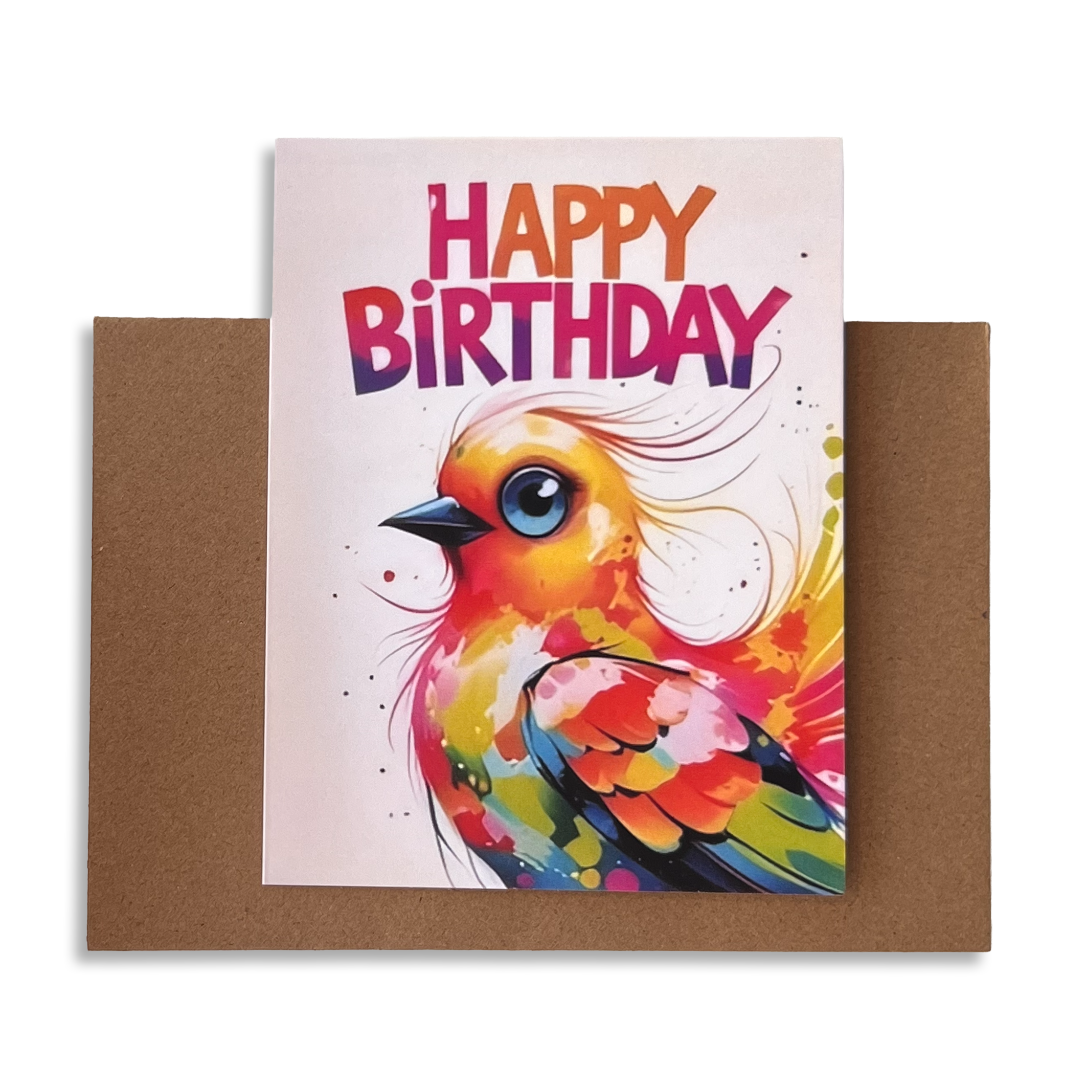 Geburtstagskarte Vogel mit Umschlag 02 | 1 Stk. - Karten Sugar Sweet Kitchen