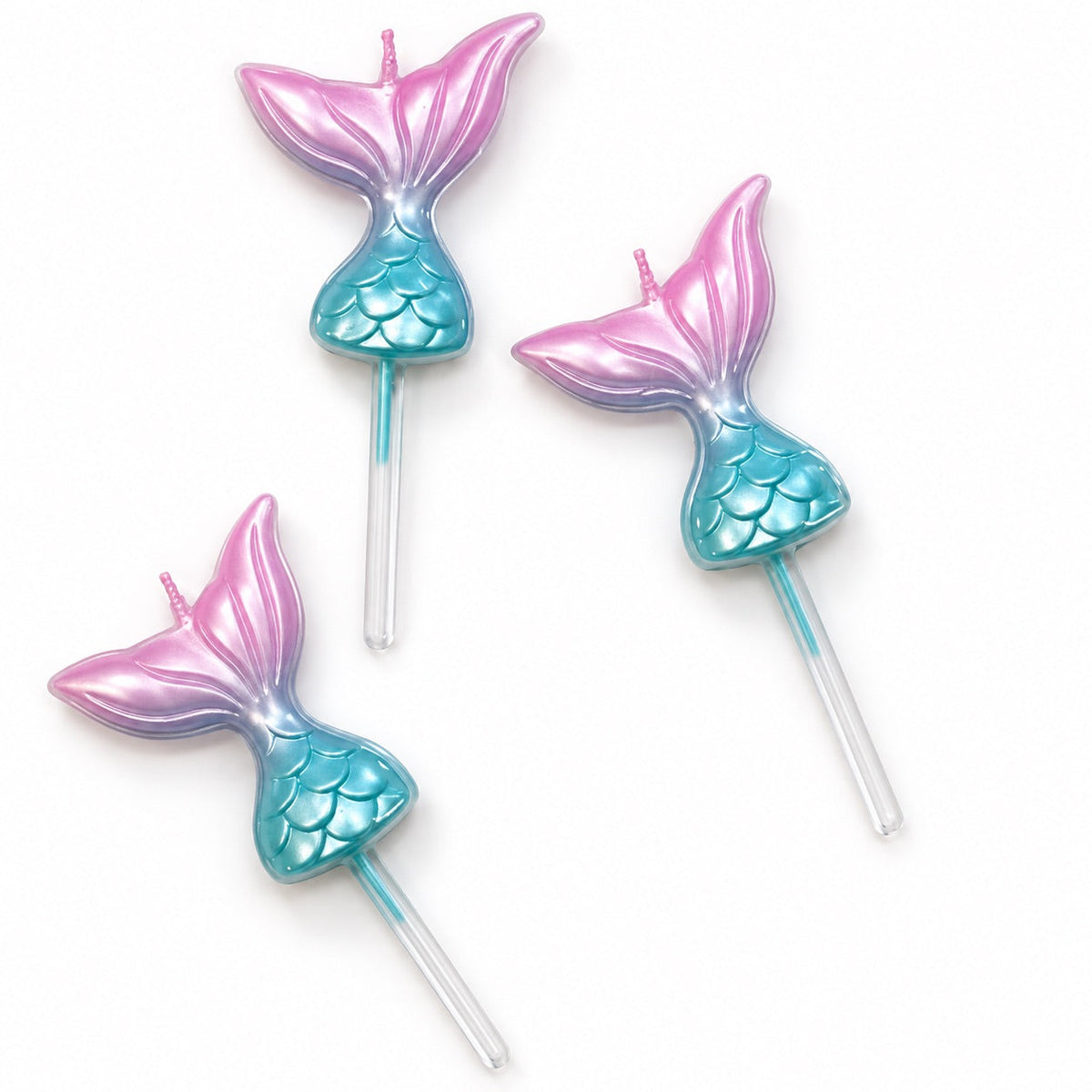 Geburtstagskerzen Meerjungfrau / 3 Stk. - Tortendekoration Sugar Sweet Kitchen