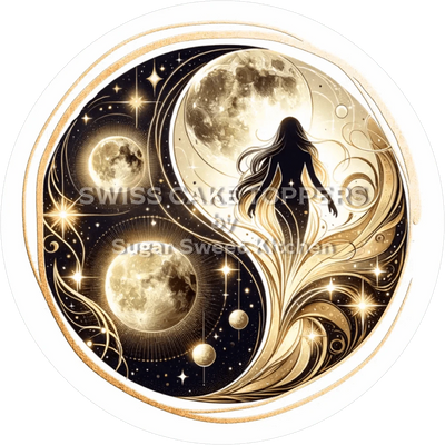 Geheimnisvoller Mond-Tortenaufleger14 - personalisierbar