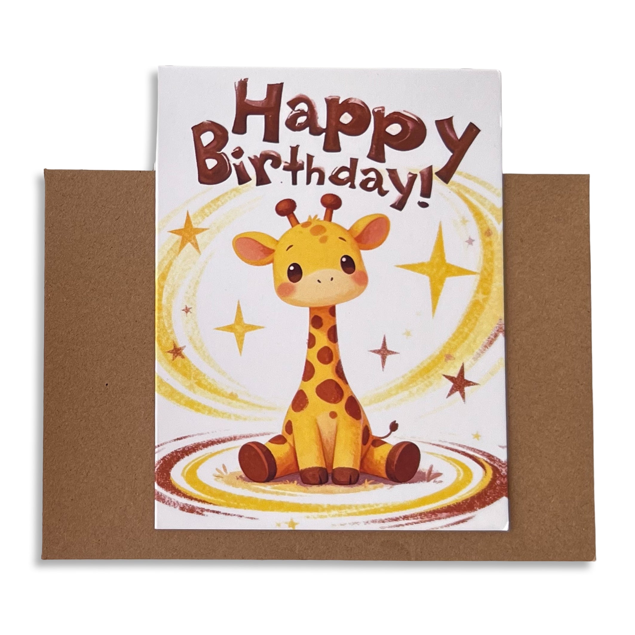 Giraffe Geburtstagskarte mit Umschlag1 | 1 Stk. - Karten Sugar Sweet Kitchen