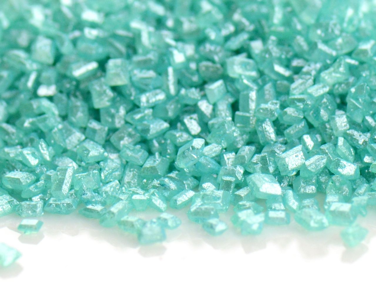 Glimmer-Zucker Türkis / 100g - Zuckerdekorationen Sugar Sweet Kitchen