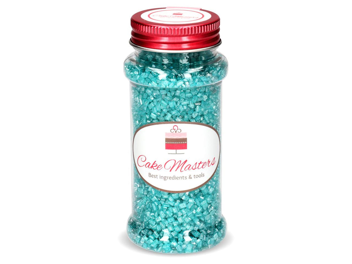 Glimmer-Zucker Türkis / 100g - Zuckerdekorationen Sugar Sweet Kitchen