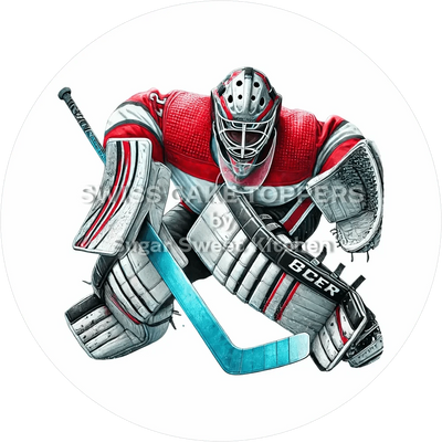 Goalie Eishockey-Tortenaufleger7 - personalisierbar
