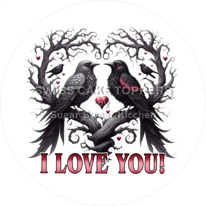 Gothic Love Tortenaufleger6 - personalisierbar - Fondant- Torten- & Cupcakeaufleger Sugar Sweet Kitchen