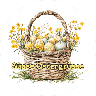 Grossartiger Oster-Tortenaufleger10 - personalisierbar