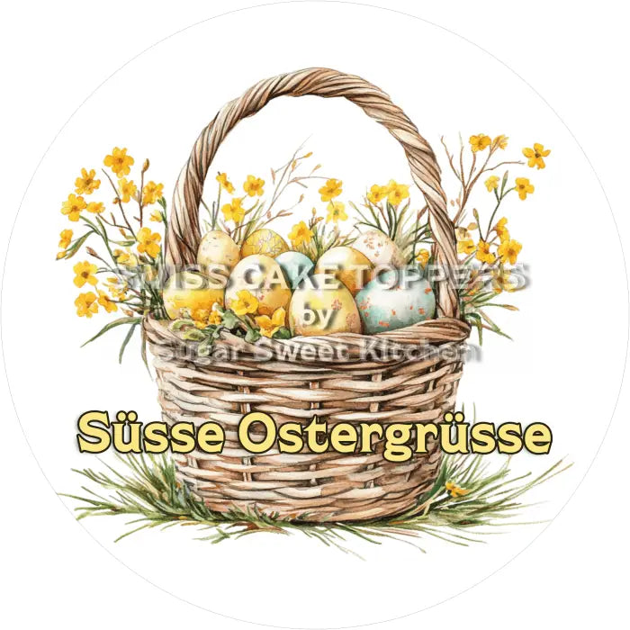 Grossartiger Oster-Tortenaufleger10 - personalisierbar - Fondant- Torten- & Cupcakeaufleger Sugar Sweet Kitchen