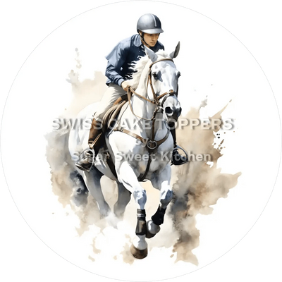 Grossartiger Reiter-Tortenaufleger7 -  personalisierbar