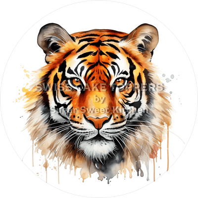 Grossartiger Tiger-Tortenaufleger6 - personalisierbar