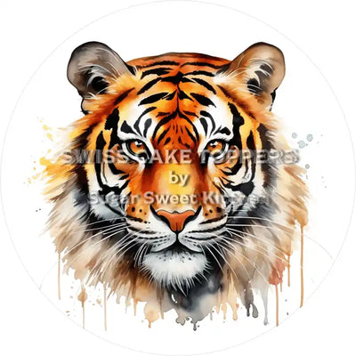 Superbe décoration de gâteau Tigre6 - personnalisable