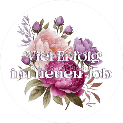 Grossartiger Tortenaufleger für berufliche Meilensteine - personalisierbar