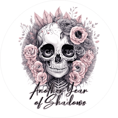 Grusliger Geburtstags-Tortenaufleger Gothic2 - personalisierbar