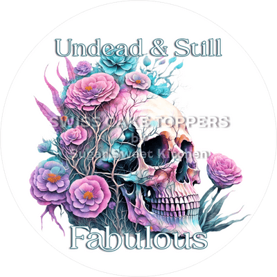 Grusliger Geburtstags-Tortenaufleger Gothic3 - personalisierbar