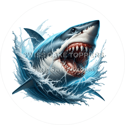 Grusliger Hai-Tortenaufleger3 - personalisierbar