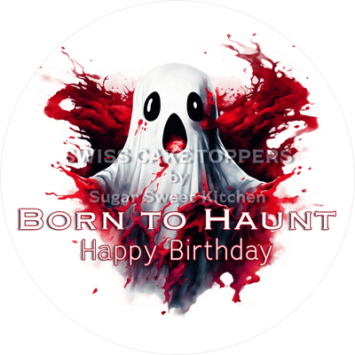 Grusliger-Tortenaufleger Halloween11 - personalisierbar