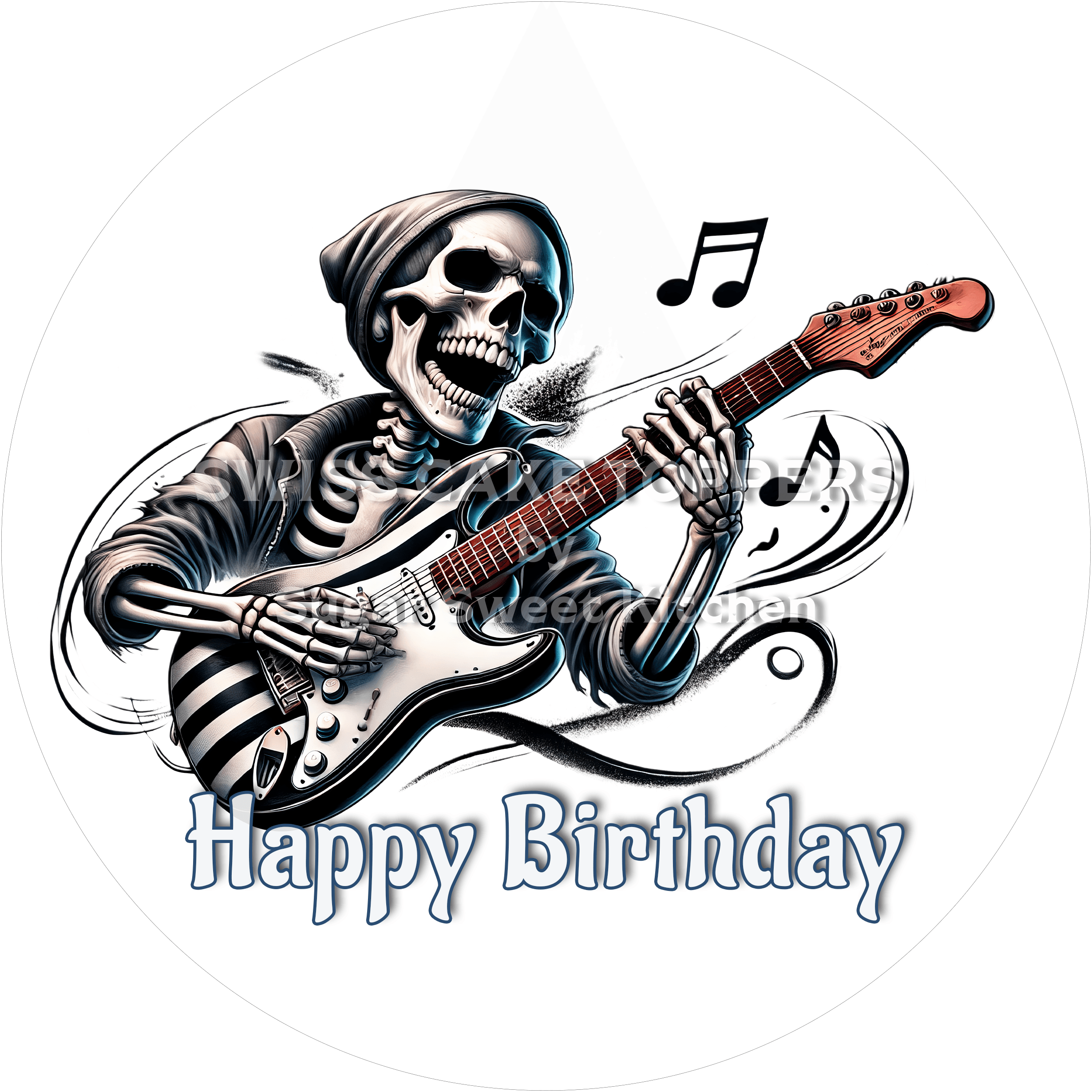 Grusliger-Tortenaufleger Halloween8 - personalisierbar - Fondant- Torten- & Cupcakeaufleger Sugar Sweet Kitchen