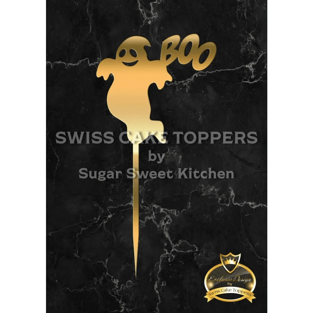 Halloween Cake Topper ’Geistertanz’ - Acryl Gold - Sugar Sweet Kitchen