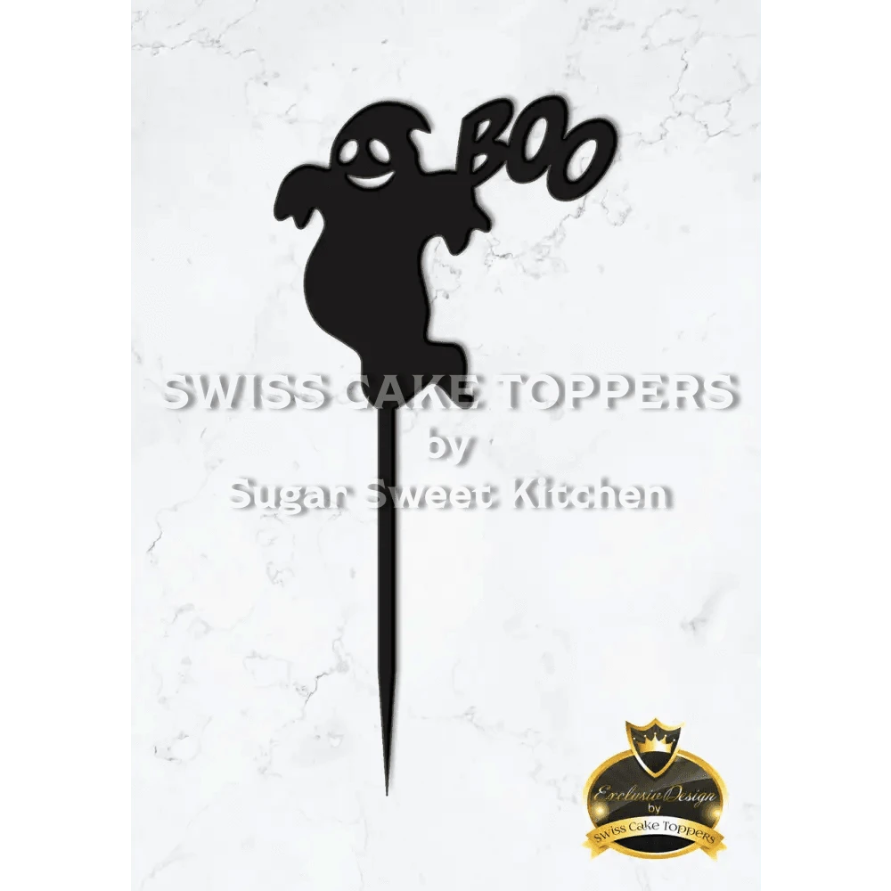 Halloween Cake Topper ’Geistertanz’ - Acryl Schwarz - Sugar Sweet Kitchen