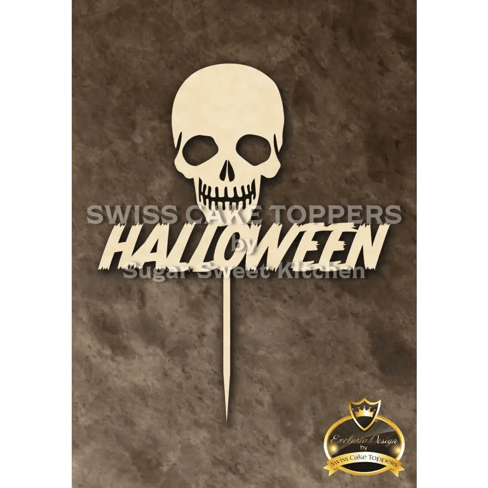 Halloween Cake Topper ’Totenschau’ - Holz - Sugar Sweet Kitchen